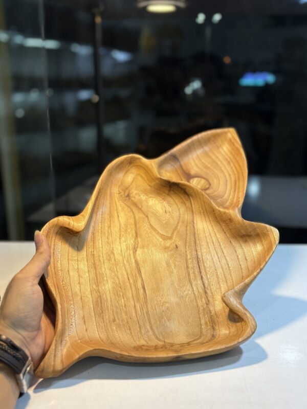 شیرینی خوری چوبی مدل برگ