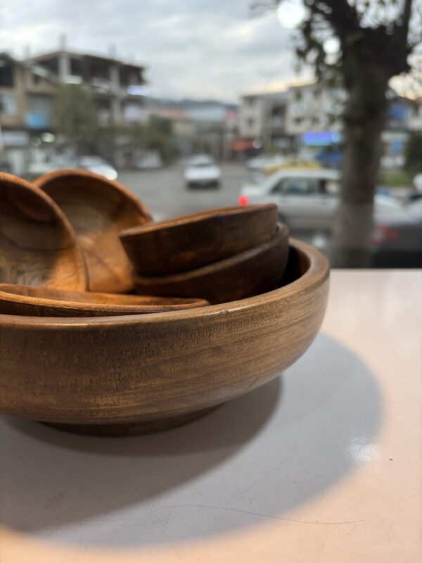 کاسه سرویس چوبی